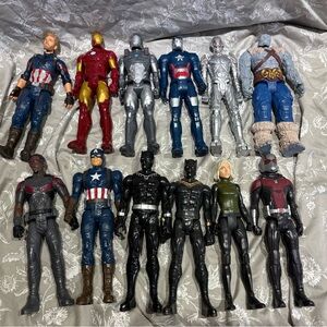 Marvel universe 14” figures big guys Captain America black panther iron man